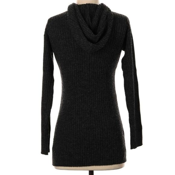 Free People Grey Wool Hoodie Small Sweater - Picture 2 of 6